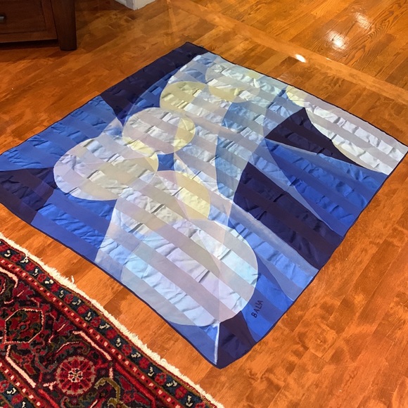 Rare BALLA Giacomo SILK VINTAGE SCARF AUTHENTIC - Picture 2 of 8